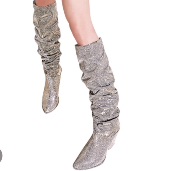 Stuart Weitzman Shoes - Stuart Weitzman Smashing Metallic Boots
